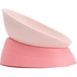 HausPets Comedero basculante antideslizante para perros y gatos, color rosa - Artículo 1