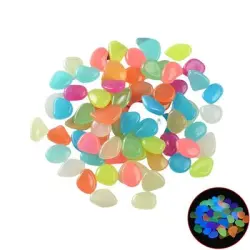 MCBOSON 100 piedras luminosas para acuarios - 100 piezas