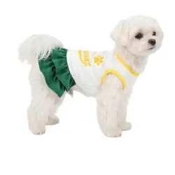 MCBOSON Vestido para perros para el Mundial, ligero y transpirable verano - S