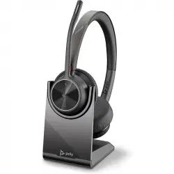 Poly Voyager 4320 UC Auriculares Inalámbricos con soporte de carga