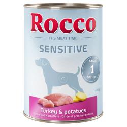 Rocco Sensitive 6 x 400 g - Pavo y patatas