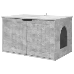 vidaXL Casa para Gatos Concreto 85 x 55 x 53,5 cm Madera de ingeniería - 85 x 55 x 53,5 cm
