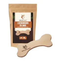 Wildfang Hueso de cuero masticable para perros - M