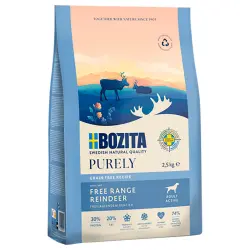 Bozita sin cereales con reno para perros - 2,5 kg