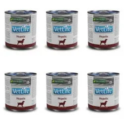 Farmina VetLife Hepatic Comida Húmeda para Perros, 6x300gr
