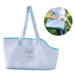 FurryFusion Bolso bandolera para perros y gatos - Azul L