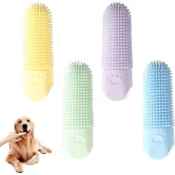 HausPets Juego de cepillos de dientes de silicona para perros y gatos - Artículo 1