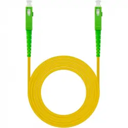 Nanocable Cable de Fibra Óptica SC/APC Monomodo G657A2 5m Amarillo