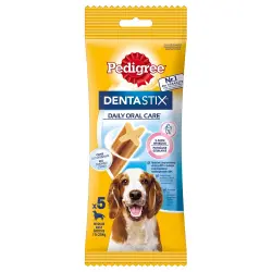 Pedigree Dentastix cuidado dental diario - Perros medianos - 5 unidades