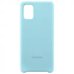 Samsung Silicone Cover Funda Azul para Samsung Galaxy A71