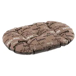 Colchoneta Ferplast para perros y gatos Cities Brown