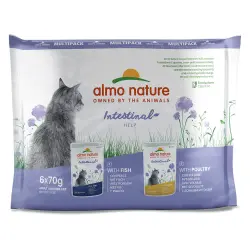 Almo Nature Holistic Digestive Help en bolsitas - Pack mixto I 6 x 70 g: 3 x Ave y 3 x Pescado