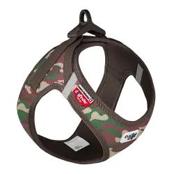 Arnés Curli Vest Clasp Air-Mesh camuflaje para perros - Talla S: 38,3 - 43,3 cm de pecho