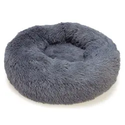 Arquivet cama redonda suave gris oscuro para mascotas