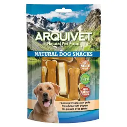Arquivet Snack Natural para Perros Huesos Prensados con Pollo 110 GR