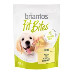Briantos FitBites Junior snacks con ave, patatas y fresas para cachorros - 150 g
