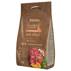 Fitmin dog Purity Adult Mini Vacuno sin cereales - 4 kg