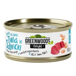 Greenwoods Delight Filete de atún con salmón - 6 x 70 g