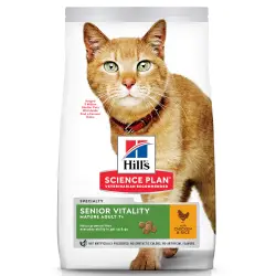 Hill's Mature Adult Senior Vitality con pollo y arroz pienso para gatos - 7 kg