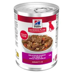 Hill's Science Plan Adult Estofado con vacuno y verduras lata para perros - 363 g