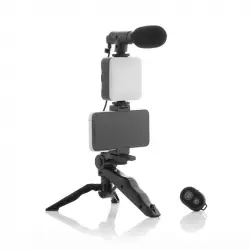 InnovaGoods Kit Vlogging com Luz Microfone e Comando Plodni