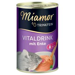 Miamor Trinkfein 6 / 24 x 135 ml bebida revitalizadora para gatos - 6 x 135 ml con pato