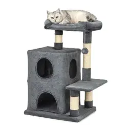 Rascador Lionto para gatos, 80 cm - gris oscuro