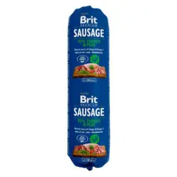 Salchichas Brit 12 x 800 g - Pavo y guisantes