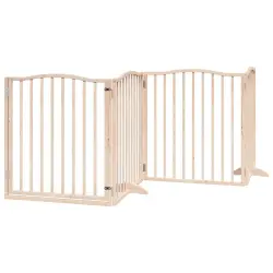 VidaXL Puerta Plegable Madera para Perros - 80 cm x 60 cm x 2 cm