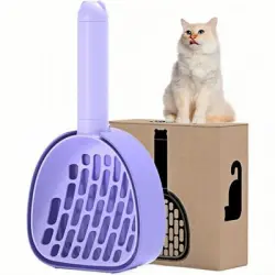 ZooVenture Pala multifuncional para arena de gatos - Púrpura