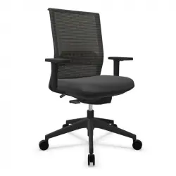 Actiu Stay Serie 30 Silla de Oficina Respaldo Syncro Tejido Técnico Harlequin Negra