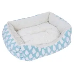 Cama zooplus Basics Fluffy - azul