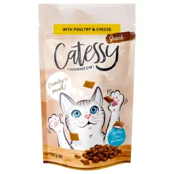 Catessy snacks crujientes para gatos 65 g - Ave y queso