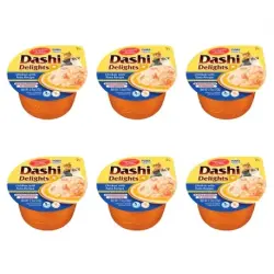 Churu Dashi Delights Comida Húmeda en Caldo con Pollo y Atún, 6x70 gr