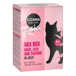Cosma Asia en bolsitas para gatos pack mixto 6 variedades - 6 x 100 g