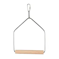 Flamingo Columpio de madera juguete para periquitos 16 x 20 cm