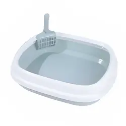 Fpets Arenero para gatos con pala azul - 47 cm x 37 cm x 13 cm