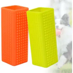 HausPets 2 cepillos de silicona amarillos/naranjas para alfombras - 1 artículo