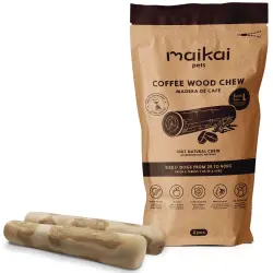 MAIKAI PETS Madera Café Natural Mordedor Natural para perros - 16 x 22 x 6 cm