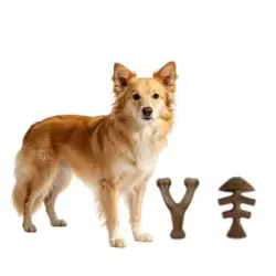 MCBOSON Juego de 2 juguetes con diseño de salmón y tocino, para perros - 1 artículo
