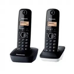 Panasonic KX-TG1612 Dúo Teléfono Inalámbrico Dect Negro