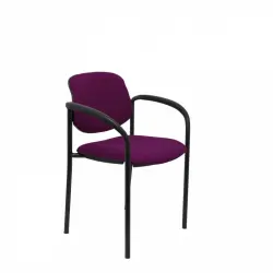 Piqueras y Crespo Villalgordo Silla Fija Bali Morado Chasis con Brazos Negro