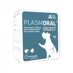 Plasmoral Digest alimento complementario para perros 30 sobres, Tipo Razas pequeñas y medianas