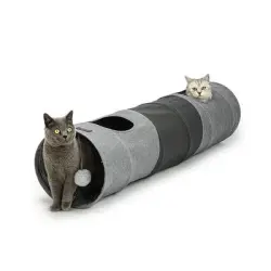 Túnel Lionto para gatos - 30 x 130 cm (diámetro x L)