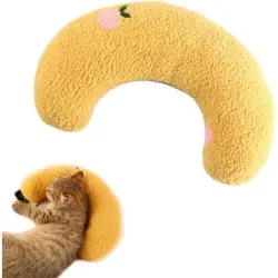 UAMLY Almohada en forma de U con forma de gato - AMARILLO