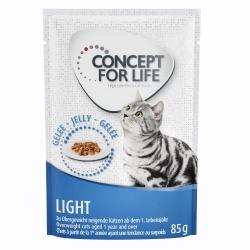 Concept for Life comida húmeda para gatos 24 x 85 g ¡con descuento! - Light Cats en gelatina     