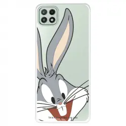 Funda Oficial de Warner Bros Bugs Bunny Silueta Transparente Looney Tunes para Samsung Galaxy A22 5G