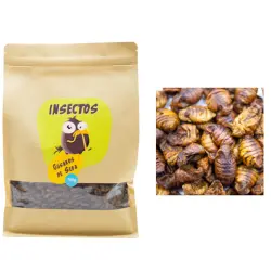 Gusanos de Seda Deshidratdos 700 g– Alimento Complementario para Aves, Peces de Estanque y Reptiles – Proteínas Naturales para Tus Mascotas