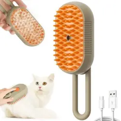 HausPets Cepillo de vapor desenredante 3 en 1 - 1 artículo