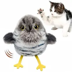 IntiMeg  recargable de pájaro volador para gatos - Gris
